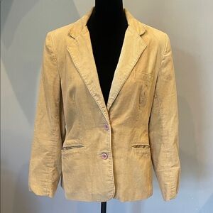 Tan corduroy blazer -jacket vintage medium